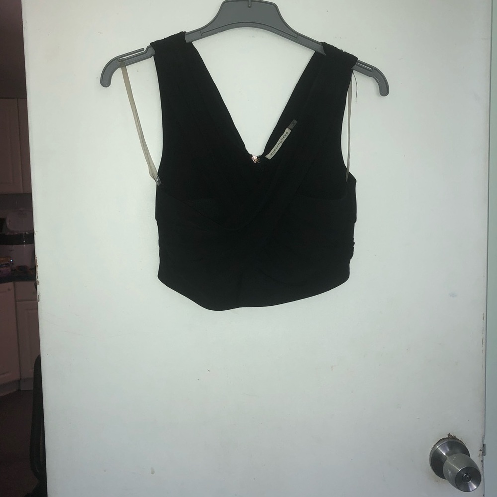 Black crop top